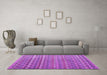 Machine Washable Abstract Purple Modern Area Rugs in a Living Room, wshabs4807pur