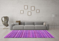 Machine Washable Abstract Purple Modern Rug, wshabs4807pur