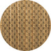 Round Machine Washable Abstract Brown Modern Rug, wshabs4807brn