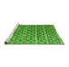 Sideview of Machine Washable Abstract Green Modern Area Rugs, wshabs4807grn