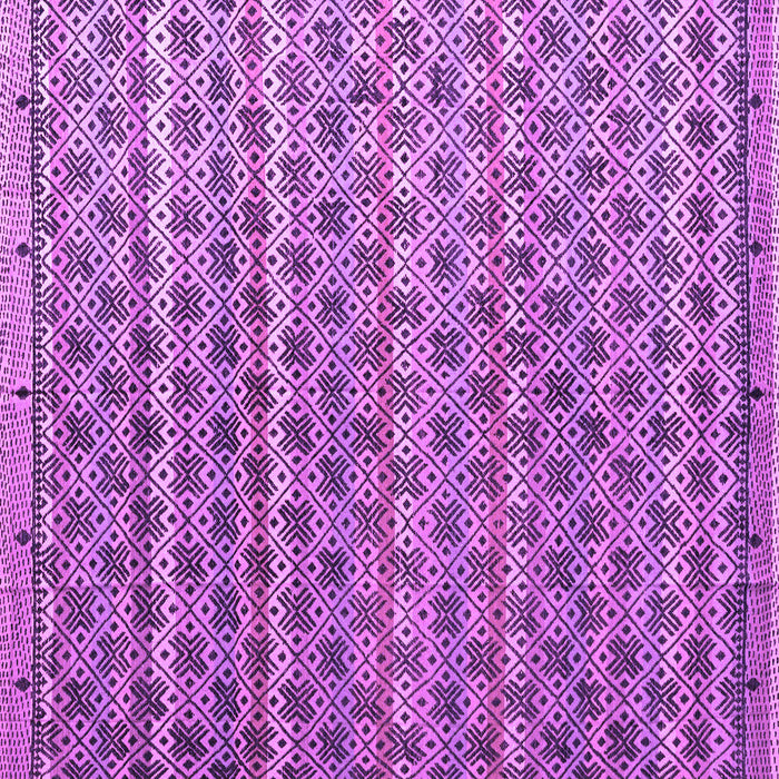 Square Machine Washable Abstract Purple Modern Area Rugs, wshabs4807pur