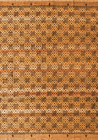 Abstract Orange Modern Rug, abs4807org