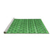 Sideview of Machine Washable Abstract Emerald Green Modern Area Rugs, wshabs4807emgrn