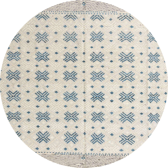 Round Machine Washable Abstract Dark Gray Rug, wshabs4808