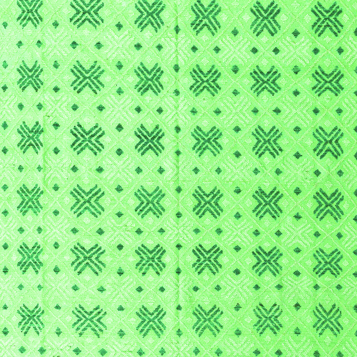 Machine Washable Abstract Green Modern Area Rugs, wshabs4808grn