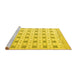 Sideview of Machine Washable Abstract Yellow Modern Rug, wshabs4808yw