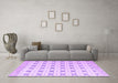 Machine Washable Abstract Purple Modern Area Rugs in a Living Room, wshabs4808pur