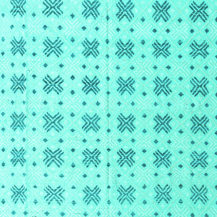 Machine Washable Abstract Turquoise Modern Area Rugs, wshabs4808turq