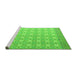 Sideview of Machine Washable Abstract Green Modern Area Rugs, wshabs4809grn