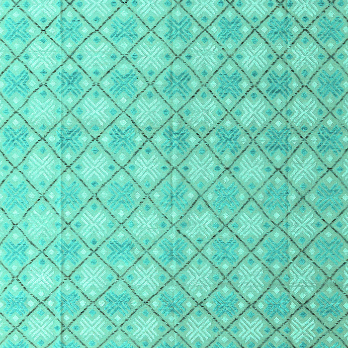 Machine Washable Abstract Turquoise Modern Area Rugs, wshabs4809turq