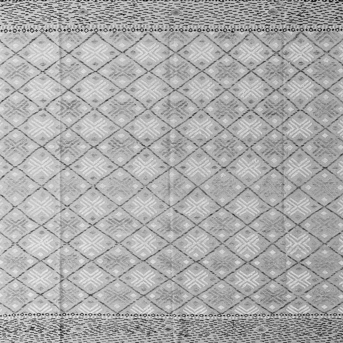 Square Abstract Gray Modern Rug, abs4809gry