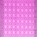 Square Machine Washable Abstract Pink Modern Rug, wshabs4809pnk