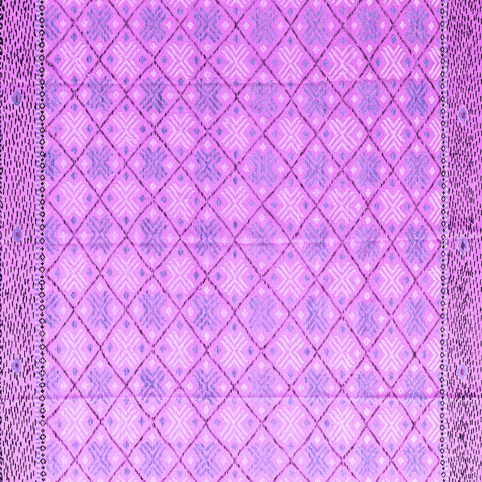 Square Machine Washable Abstract Purple Modern Area Rugs, wshabs4809pur