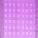 Square Machine Washable Abstract Purple Modern Area Rugs, wshabs4809pur