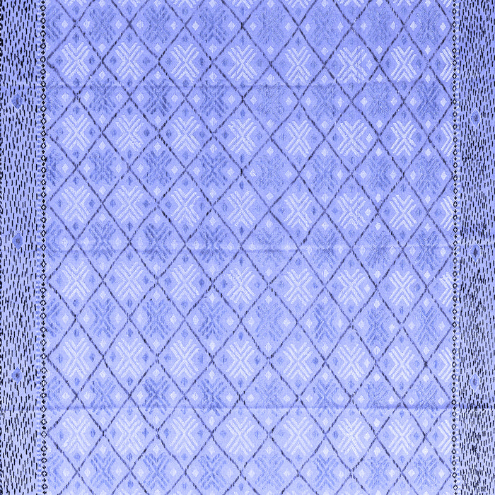 Square Abstract Blue Modern Rug, abs4809blu