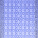 Square Abstract Blue Modern Rug, abs4809blu