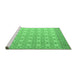 Sideview of Machine Washable Abstract Emerald Green Modern Area Rugs, wshabs4809emgrn