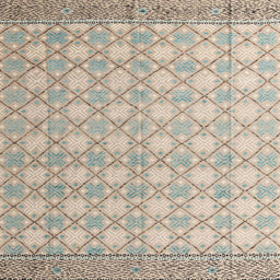 Square Abstract Brown Modern Rug, abs4809