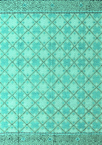 Abstract Turquoise Modern Rug, abs4809turq