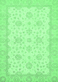 Oriental Emerald Green Traditional Rug, abs480emgrn