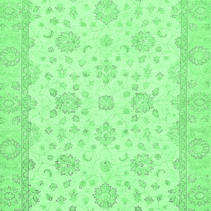 Oriental Emerald Green Traditional Rug, abs480emgrn