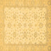 Square Oriental Brown Traditional Rug, abs480brn