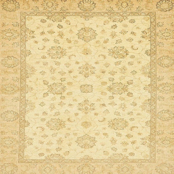 Square Machine Washable Abstract Orange Rug, wshabs480