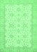 Machine Washable Oriental Emerald Green Traditional Area Rugs, wshabs480emgrn