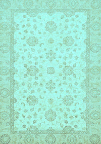 Oriental Light Blue Traditional Rug, abs480lblu