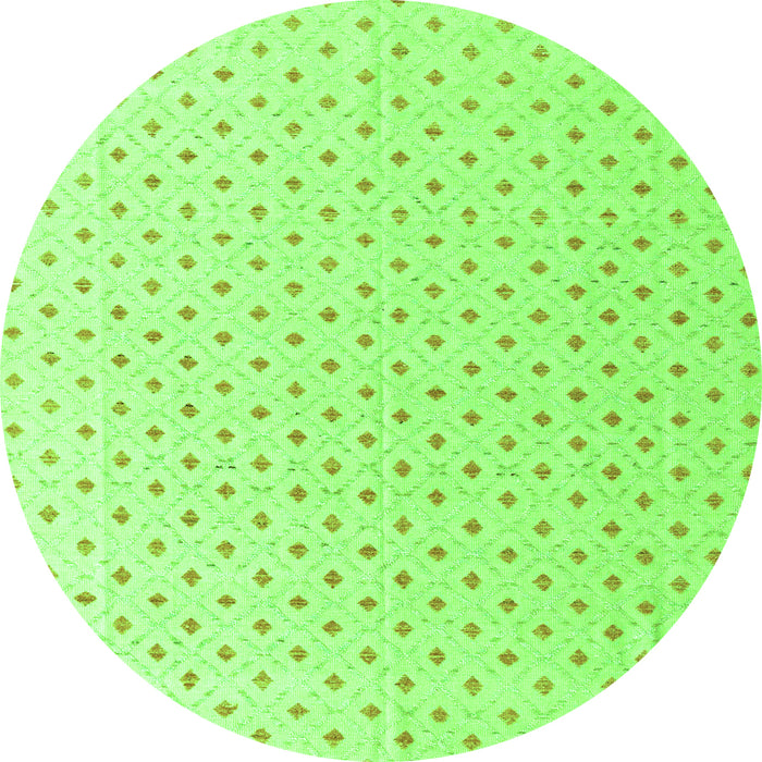 Round Abstract Green Modern Rug, abs4810grn