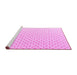 Sideview of Machine Washable Abstract Pink Modern Rug, wshabs4810pnk