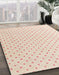 Machine Washable Abstract Wheat Beige Rug in a Family Room, wshabs4810