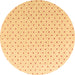 Round Machine Washable Abstract Brown Modern Rug, wshabs4810brn