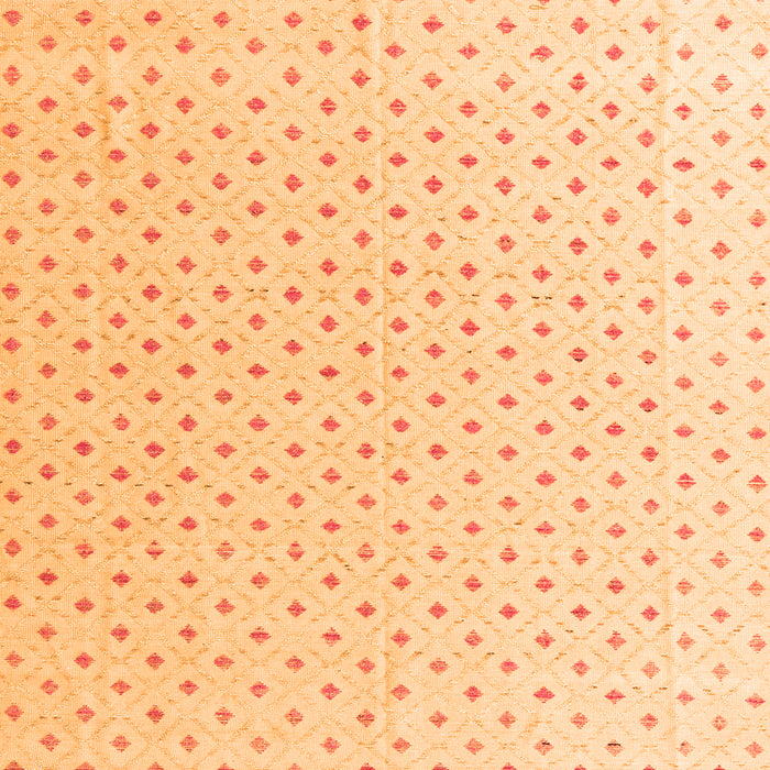 Square Machine Washable Abstract Orange Modern Area Rugs, wshabs4810org