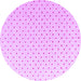 Round Abstract Purple Modern Rug, abs4810pur