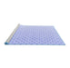 Sideview of Machine Washable Abstract Blue Modern Rug, wshabs4810blu