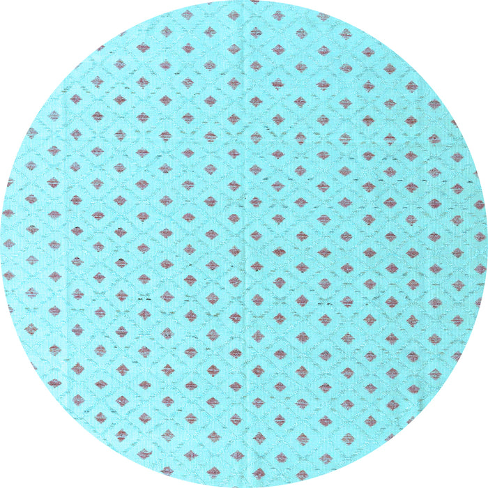 Round Abstract Light Blue Modern Rug, abs4810lblu