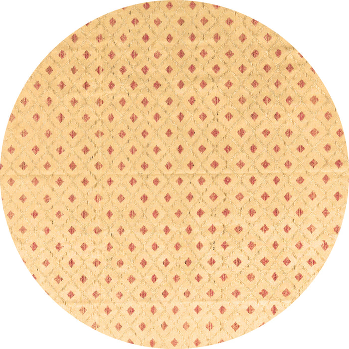Round Abstract Brown Modern Rug, abs4810brn