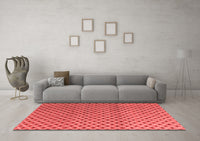 Machine Washable Abstract Red Modern Rug, wshabs4811red