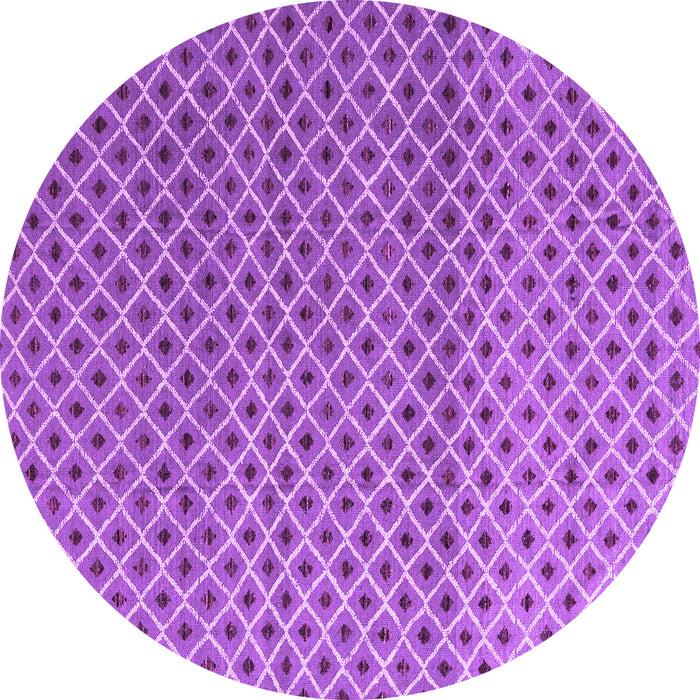 Round Abstract Purple Modern Rug, abs4811pur