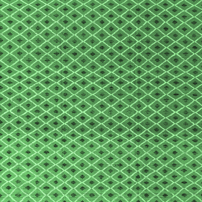 Square Abstract Emerald Green Modern Rug, abs4811emgrn