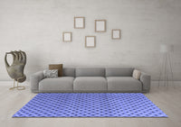 Machine Washable Abstract Blue Modern Rug, wshabs4811blu