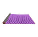 Sideview of Abstract Purple Modern Rug, abs4811pur