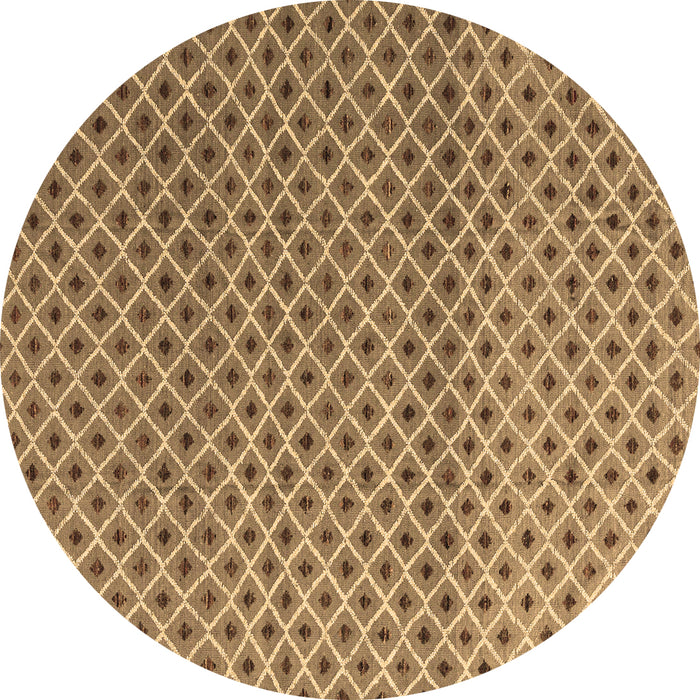 Round Machine Washable Abstract Brown Modern Rug, wshabs4811brn
