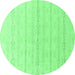 Round Solid Emerald Green Modern Rug, abs4812emgrn