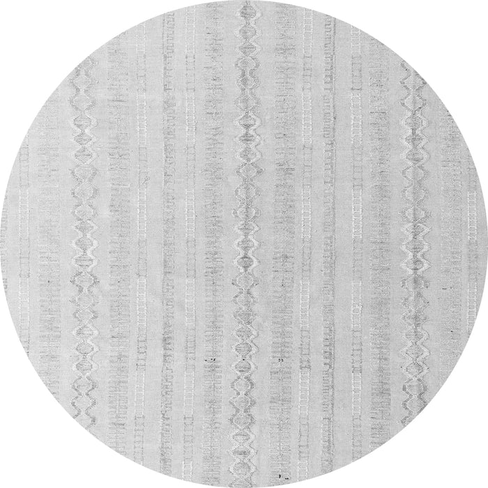 Round Solid Gray Modern Rug, abs4812gry