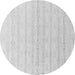 Round Solid Gray Modern Rug, abs4812gry