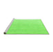 Sideview of Machine Washable Solid Green Modern Area Rugs, wshabs4812grn