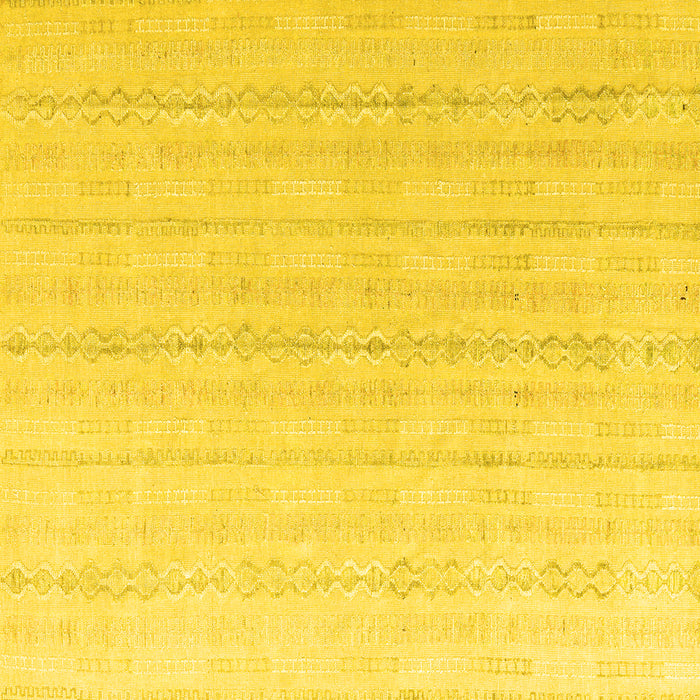 Square Machine Washable Solid Yellow Modern Rug, wshabs4812yw