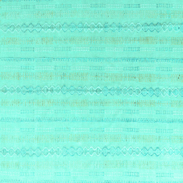 Square Solid Turquoise Modern Rug, abs4812turq